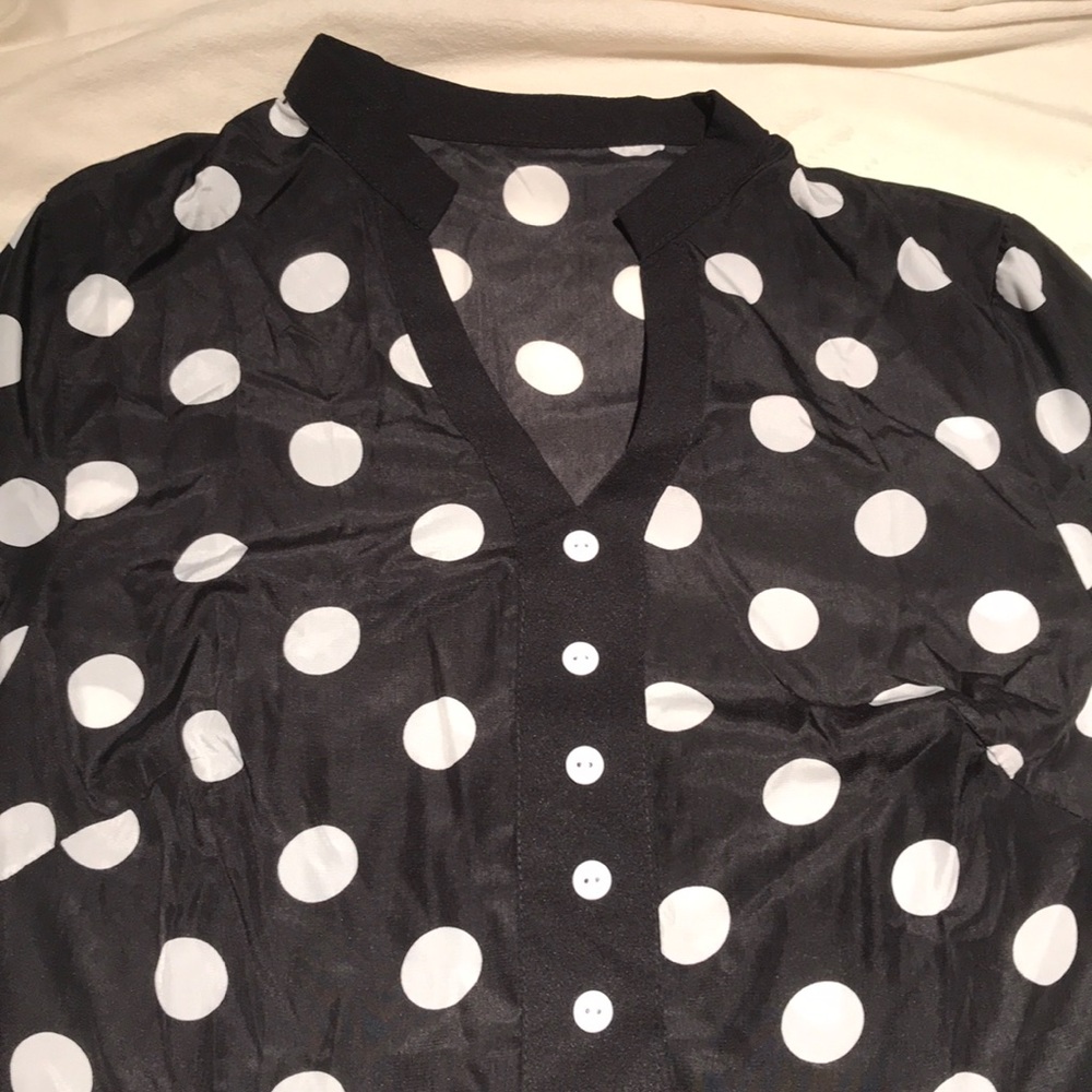 Light dress polka dot